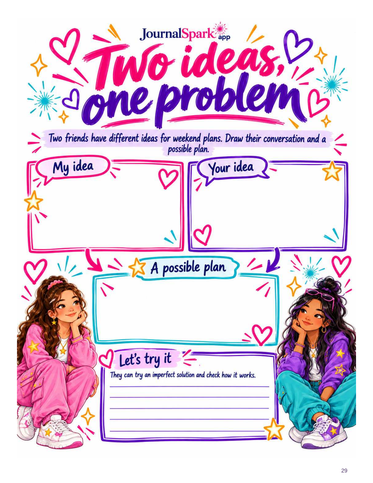 Journal page 29: Two ideas, one problem