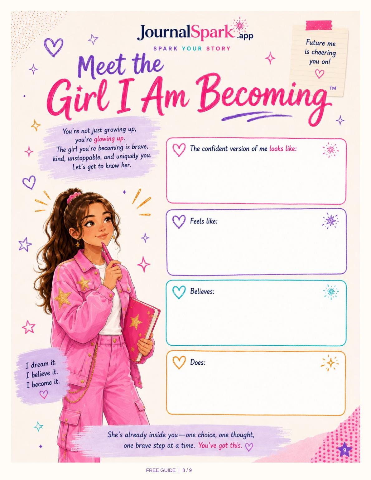 Meet the Girl I Am Becoming page from the guide